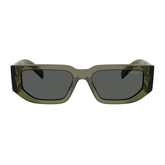 NEW PRADA SUNGLASSES, GREEN GRAY EYEWEAR PRADA - Picture 2 of 3